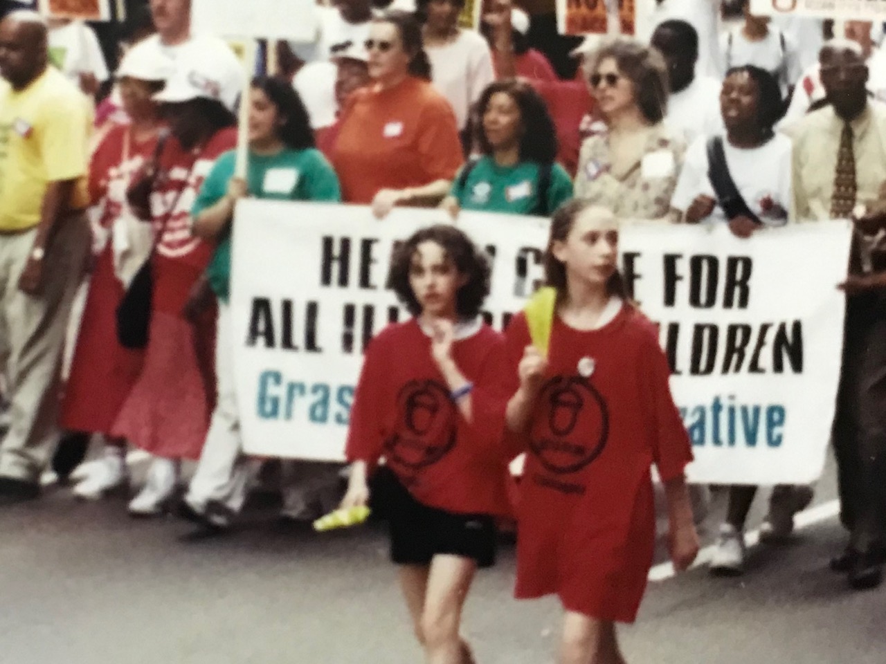 Anna Poe-Kest and Ryan Kelleher (both 11 years old) marching with Chicago’s Grassroots Collaborative, of which SEIU Local 880 and Chicago ACORN were founding members, at the March to Expand KidCare, the Children’s Health Insurance Program in Illinois.