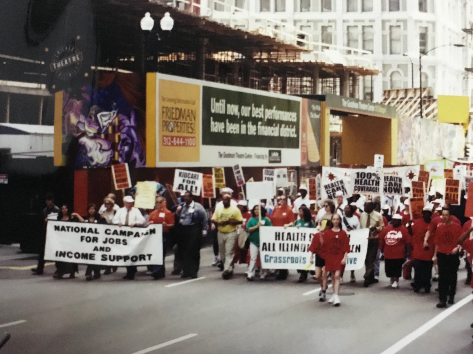 Anna Poe-Kest and Ryan Kelleher (both 11 years old) marching with Chicago’s Grassroots Collaborative, of which SEIU Local 880 and Chicago ACORN were founding members, at the March to Expand KidCare, the Children’s Health Insurance Program in Illinois.