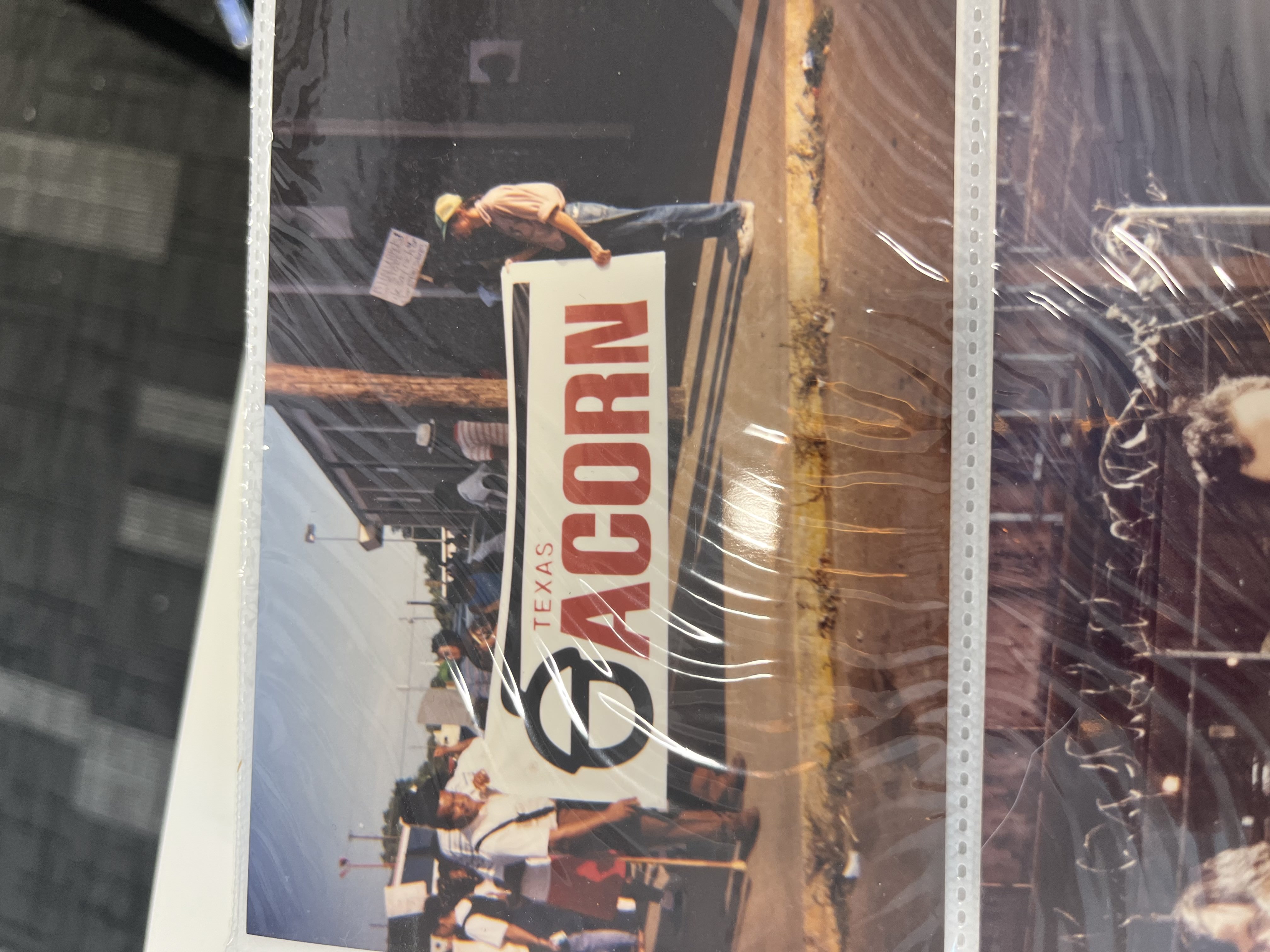 Photograph of a Texas ACORN action.