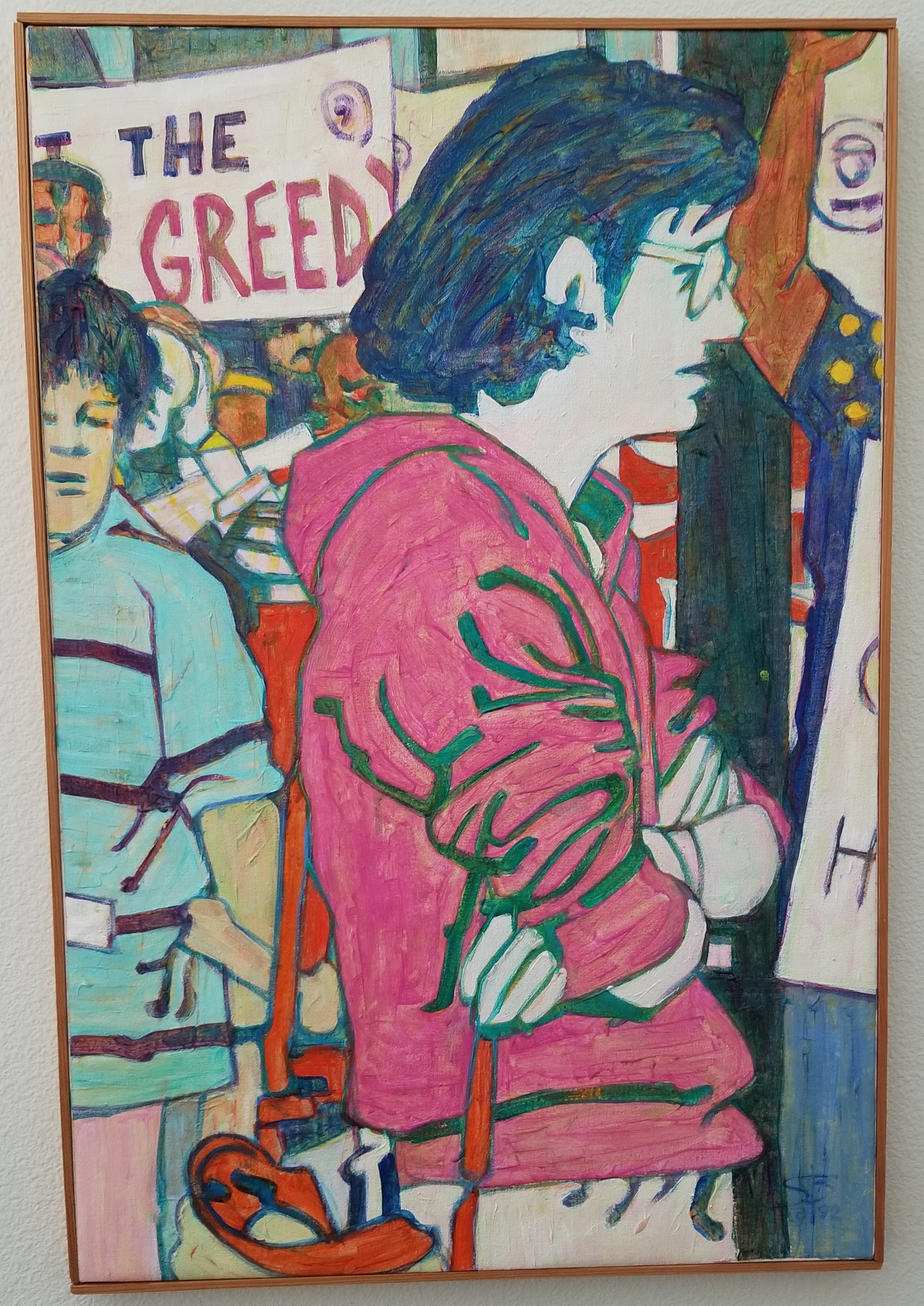 Painting of Liz Wolff by Steve Bachmann.